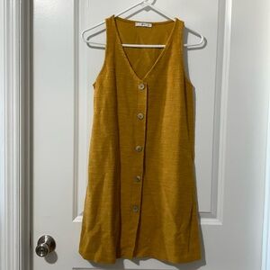 MANGO Button Up Dress